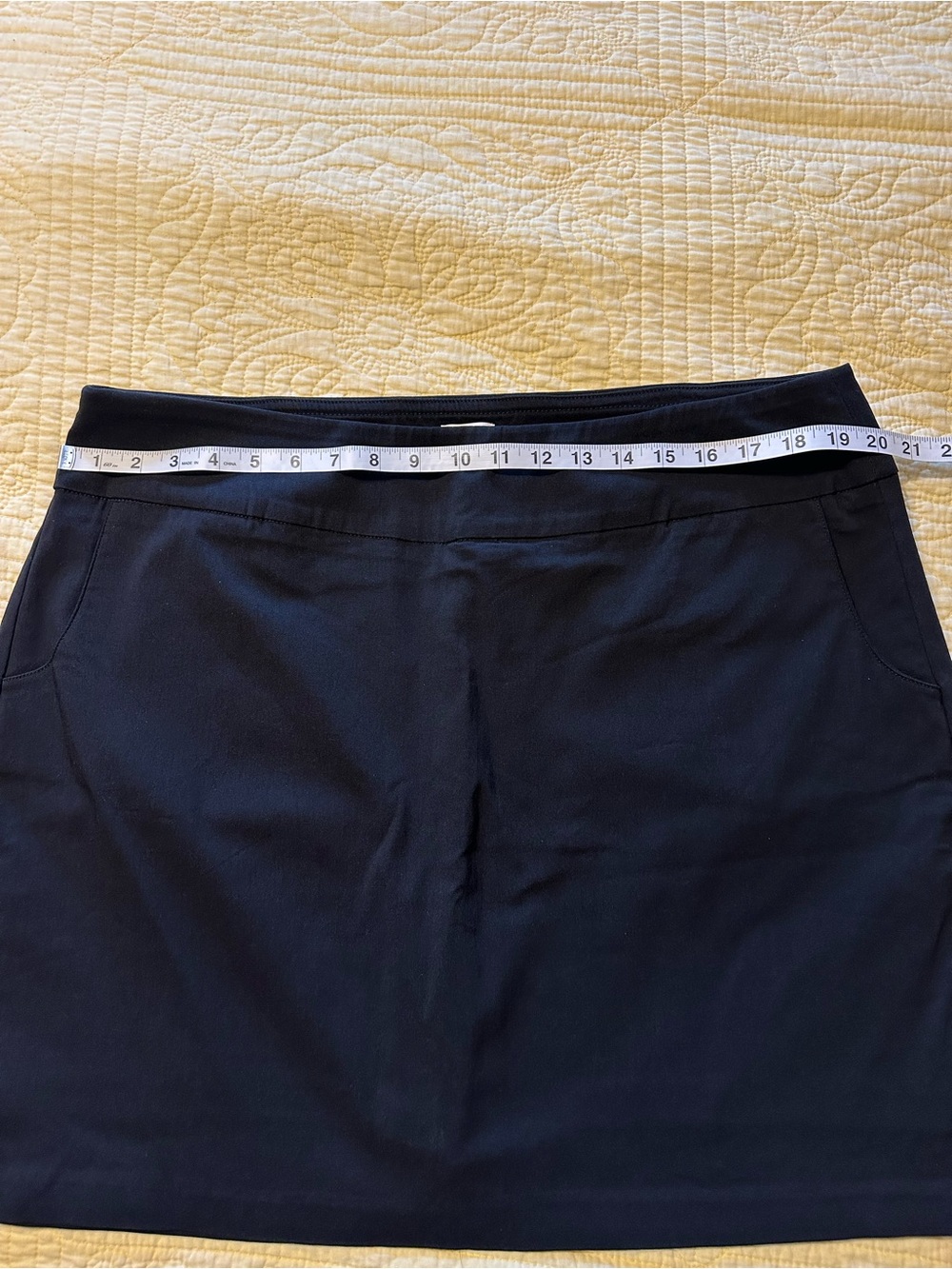 Zac & Rachel Black Pull-On Skort with Side Pockets NWT! 18W